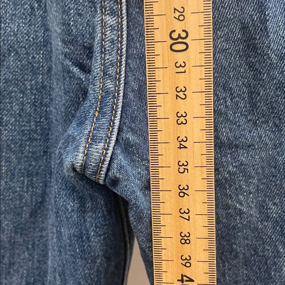 Aritzia - The Nina Stovepipe Highrise Tapered Organic Denim Jeans Blue 30 x 31 - Picture 11 of 14